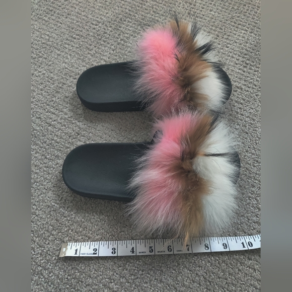 Fur Slides Sandals US Size 10 - Picture 4 of 7